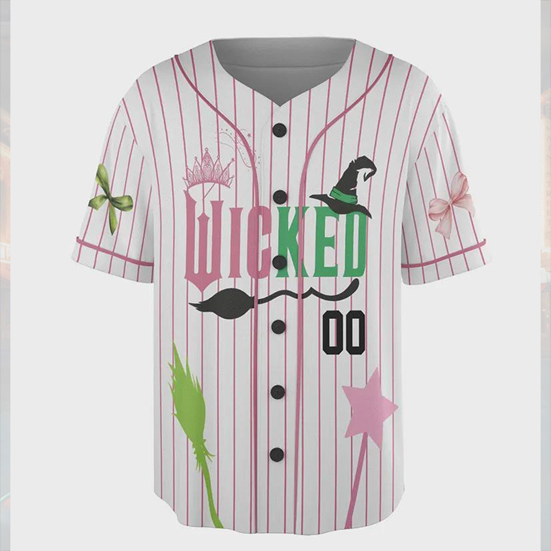 Personalized Number Wicked Shiz University Teacher Baseball Jersey