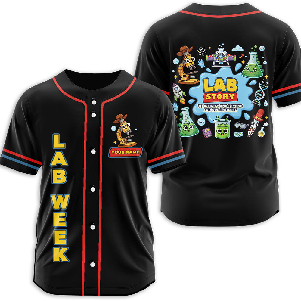 Personalized Name Lab Week Lab Story Baseball Jersey