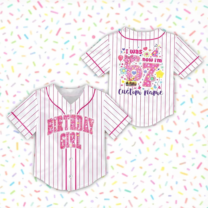 Personalized Meme 67 Six Seven Birthday Class Baseball Jersey