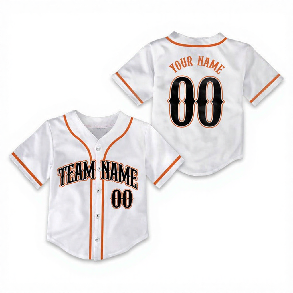 Personalized Name Toddler&Kid's Baseball Jersey Beepumpkin