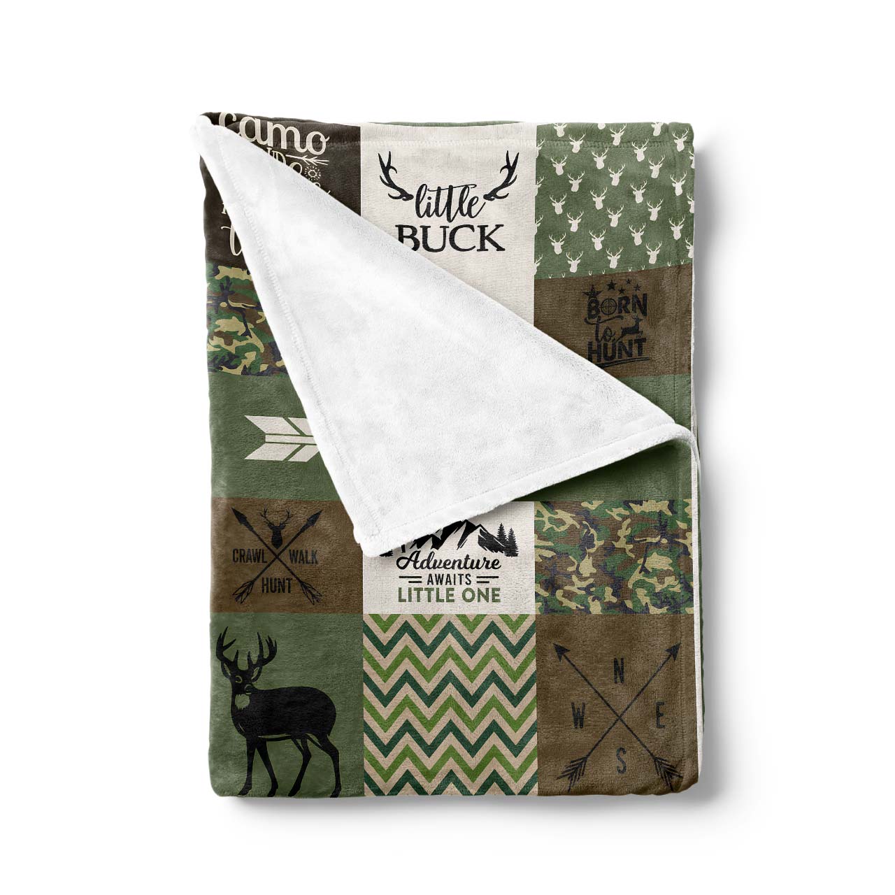 Personalized Hunting Name Fleece Blanket