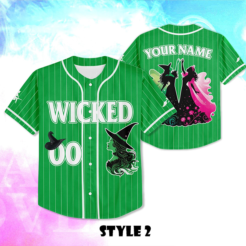 Personalized Name And Number Musical Movie Wicked Teacher Baseball Jersey