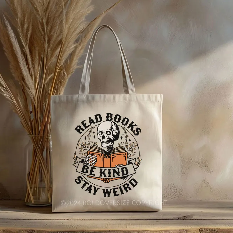 Vintage Be Kind Stay Weird Tote Bag