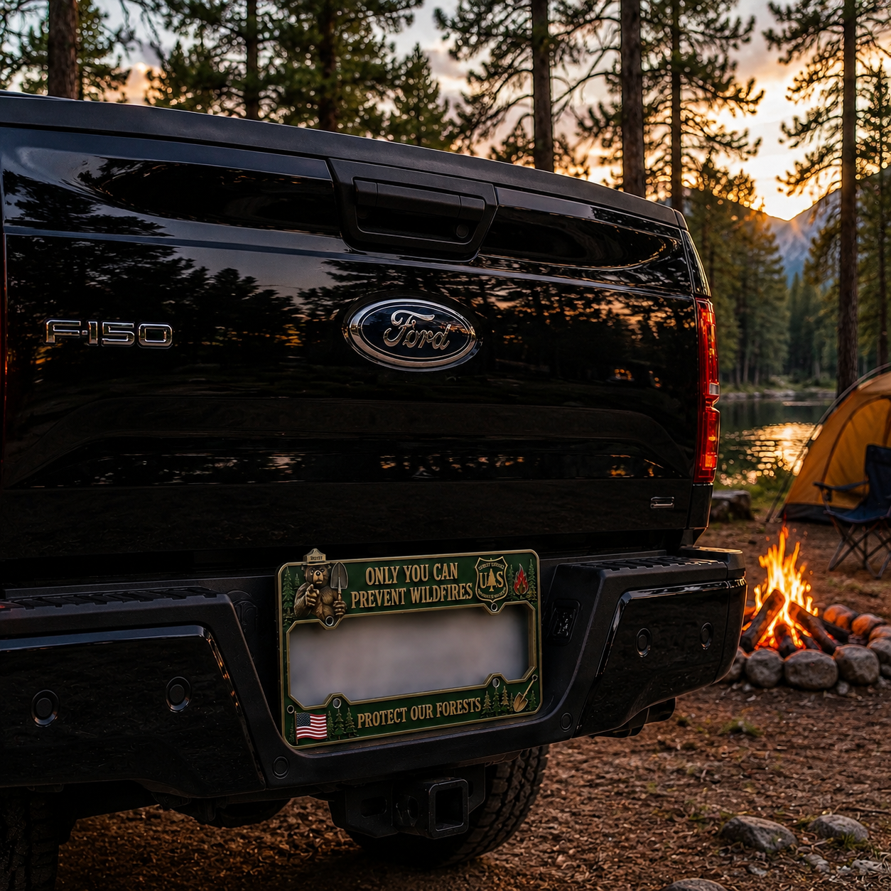 Last Day Promo: 49% OFF🐻Smokey Bear Only You Can Prevent Wildfires License Plate Frame