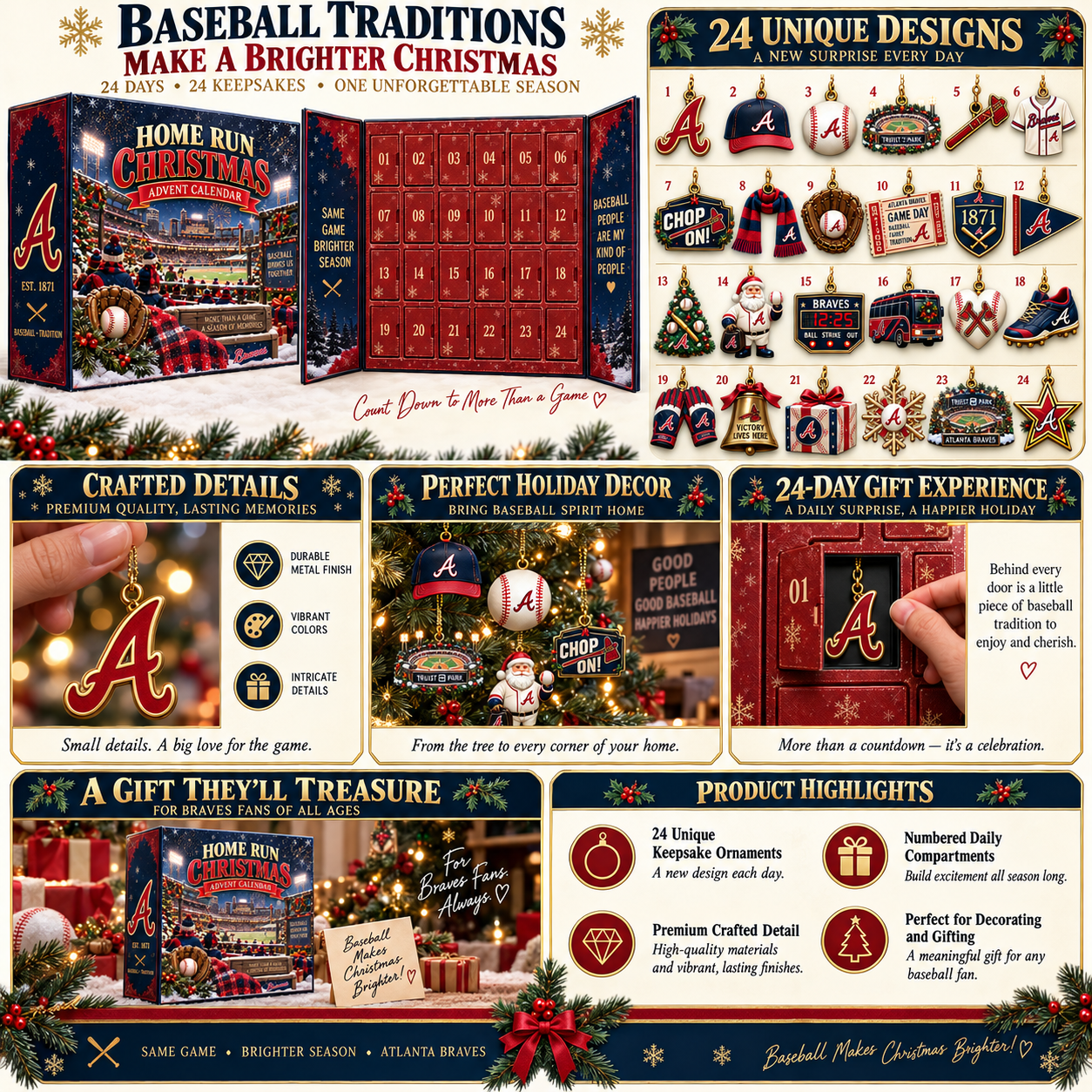 🎄 Chop On! Baseball Christmas Advent Calendar