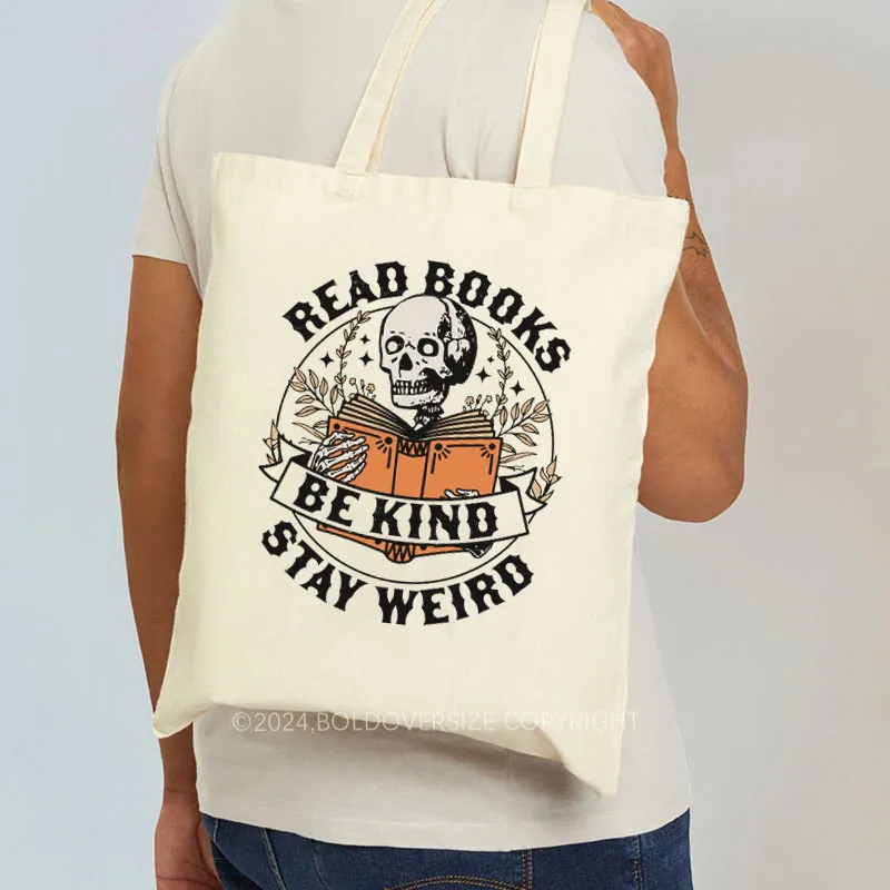 Vintage Be Kind Stay Weird Tote Bag