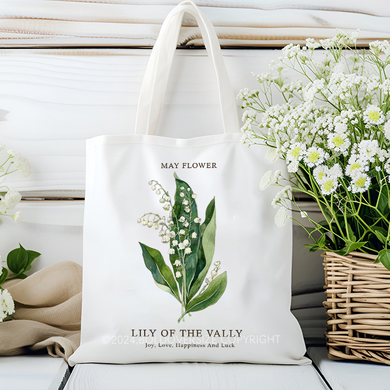 Vintage May Floral Tote Bag