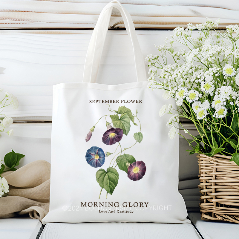 Vintage September Floral Tote Bag