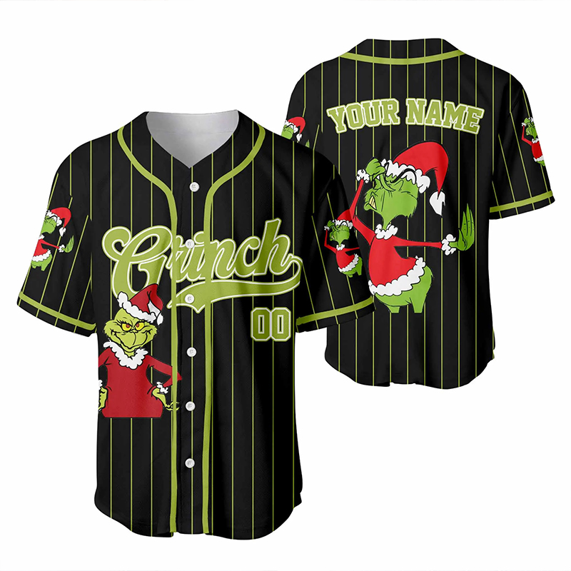 Personalized Name And Number The Green Guy Teacher Baseball Jersey