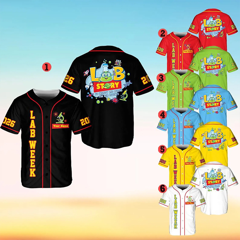Personalized Lab Story To Infinity And Beyond For Our Patients Baseball Jersey