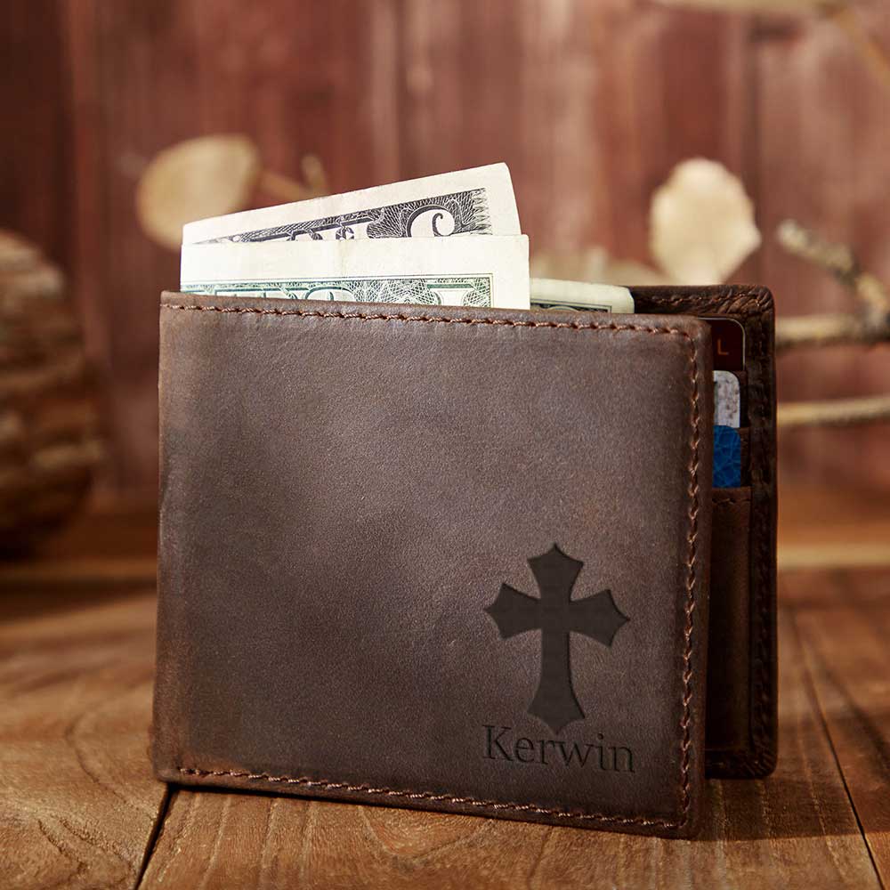 Personalized Leather Wallet