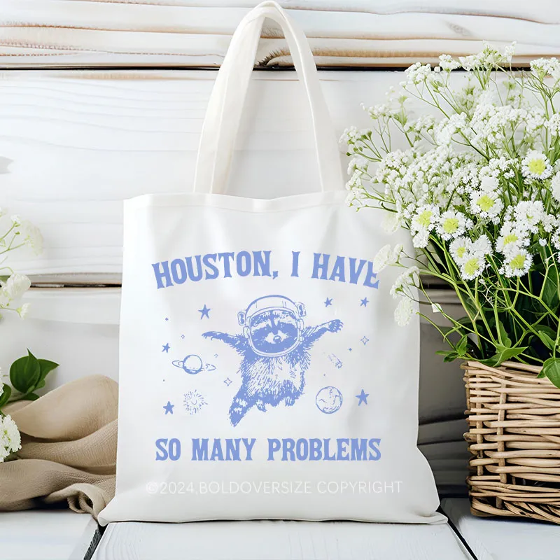 Vintage Raccoon Meme Tote Bag