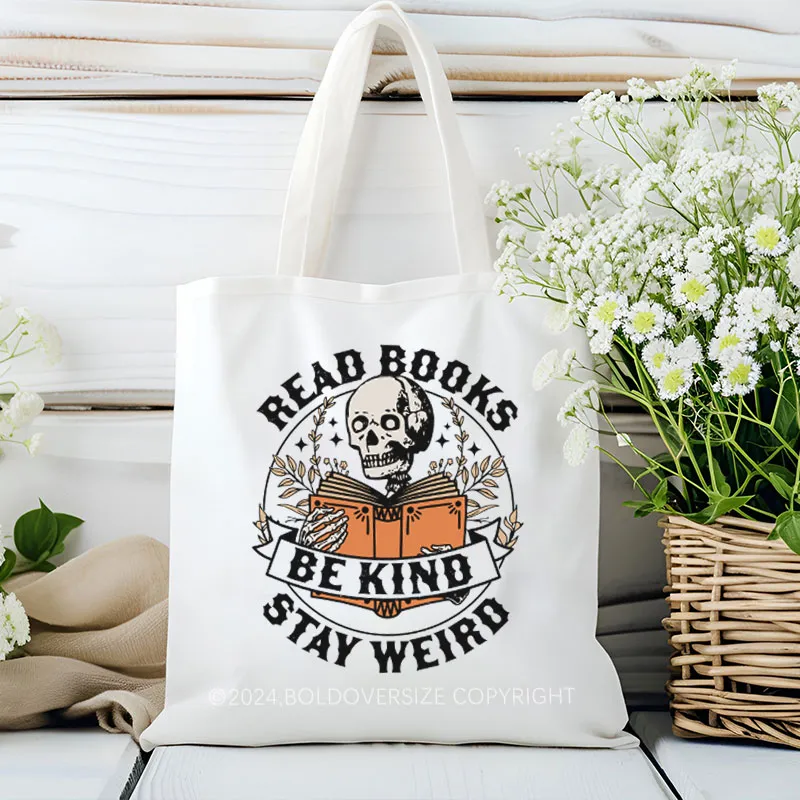 Vintage Be Kind Stay Weird Tote Bag