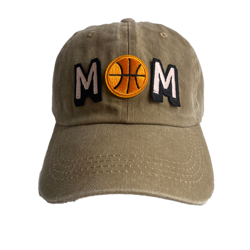 Basketball Mom Letter Embroidered Baseball Caps