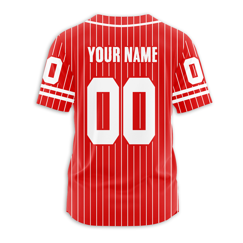 Personalized Name And Number Stripes Teacher Baseball Jersey