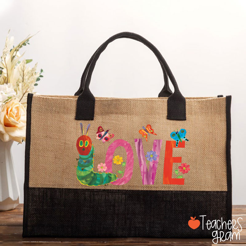 Love Teacher Cotton Tote Bag