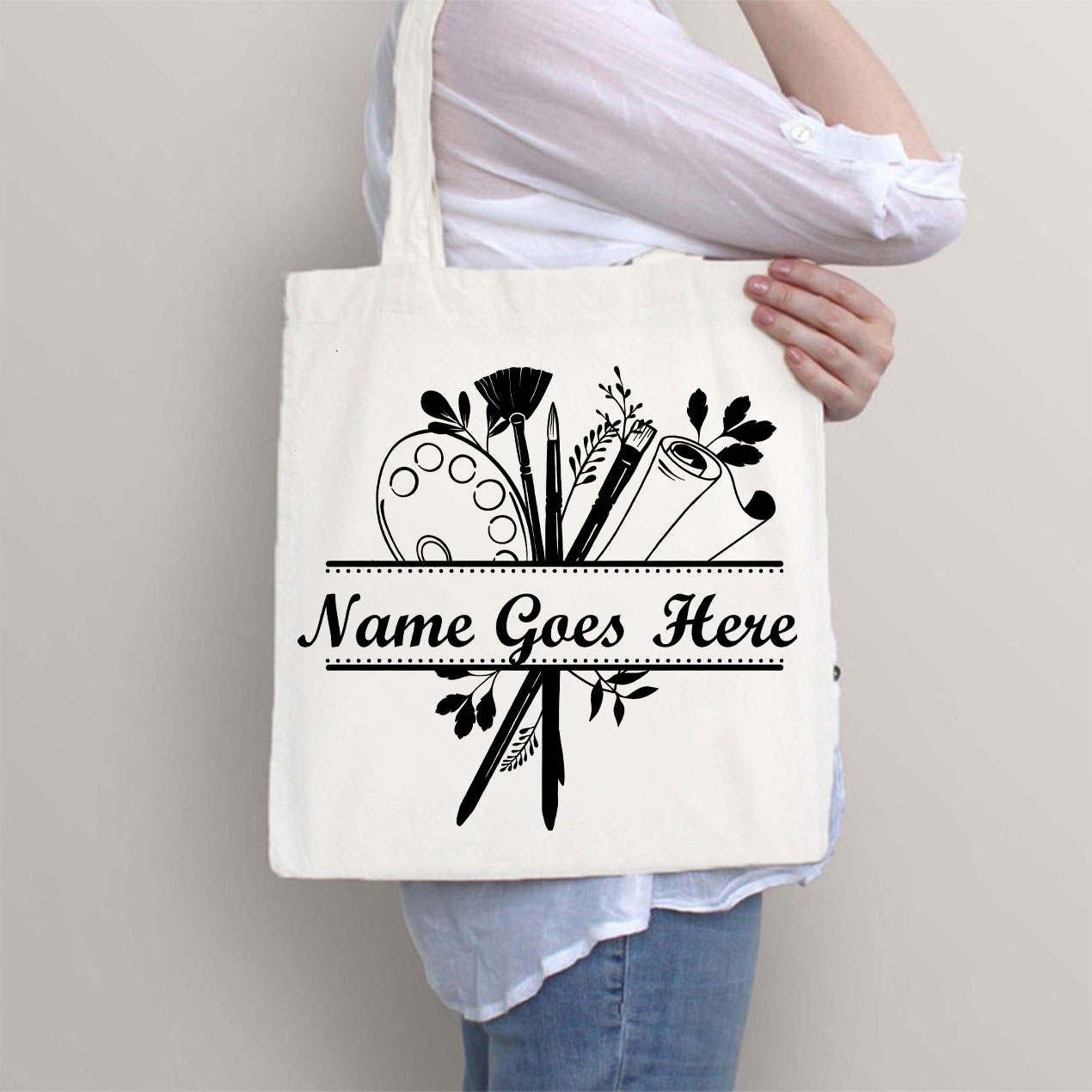 Personalized Art Crew Tote Bag