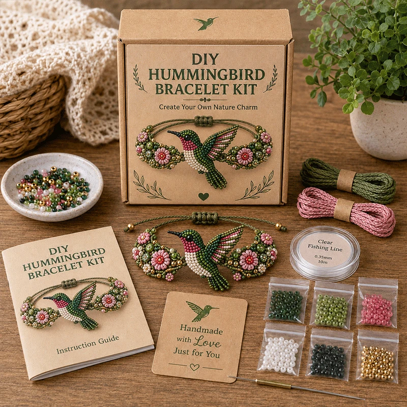 🐙DIY Beaded Bracelet Making Kit