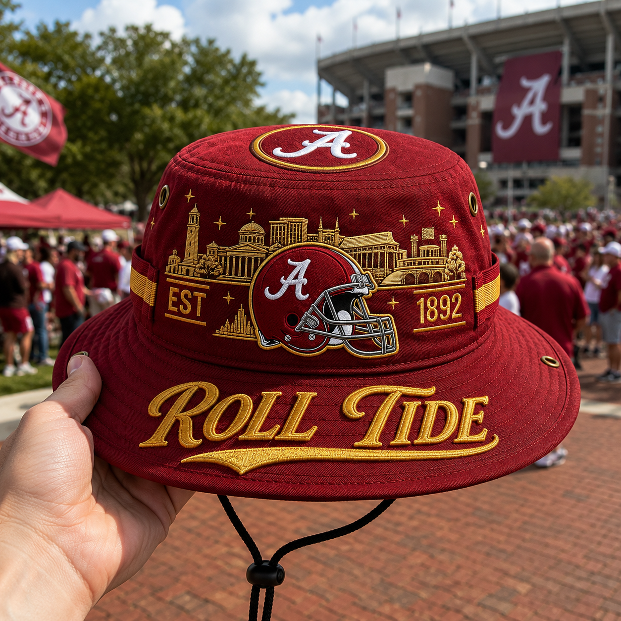 🔥🇺🇸 Last Day Promo: 49% OFF 🏈 ROLL TIDE Football Heritage Boonie Hat