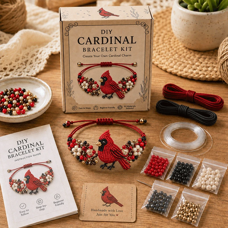 🐙DIY Beaded Bracelet Making Kit