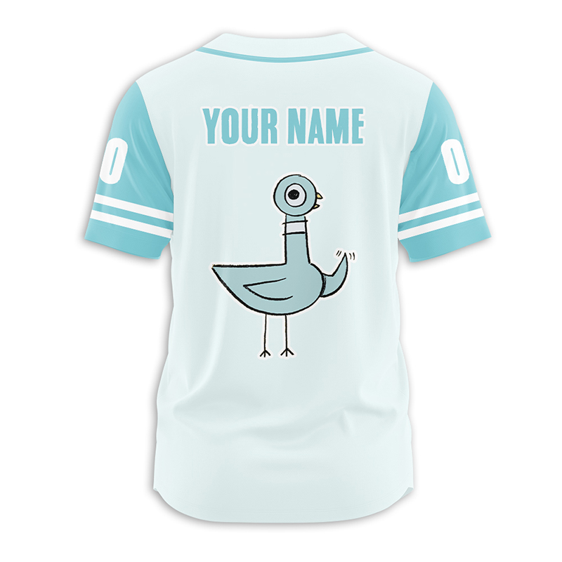 Personalized Name And Number Cute Pigeon Teacher Baseball Jersey