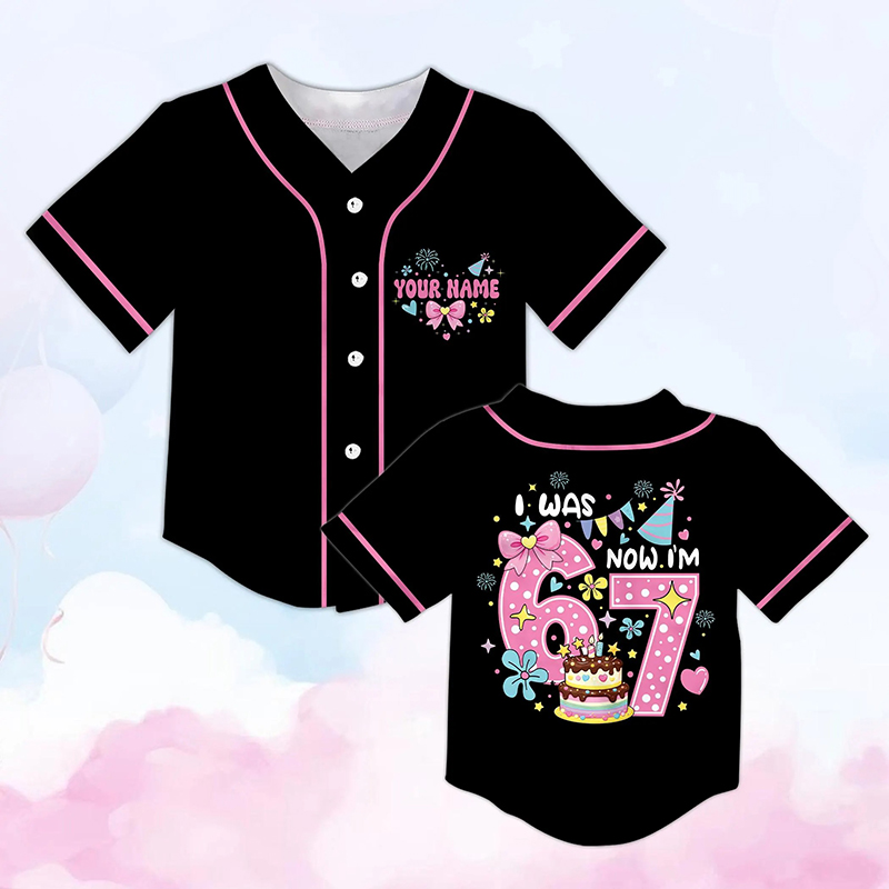 Personalized I Was 6 Now I'm 7 Meme Class Baseball Jersey