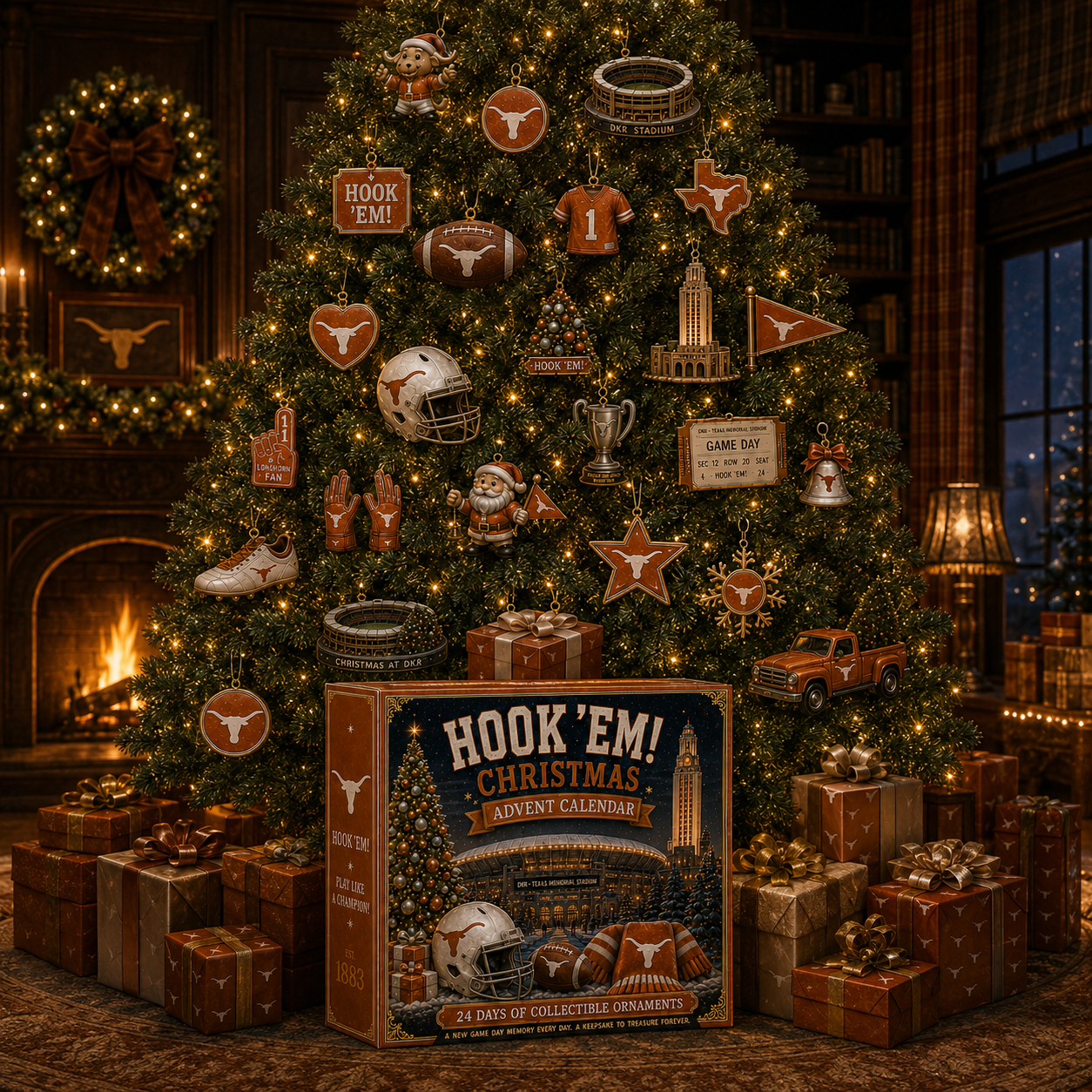 🎄 Hook ’Em! Football Christmas Advent Calendar