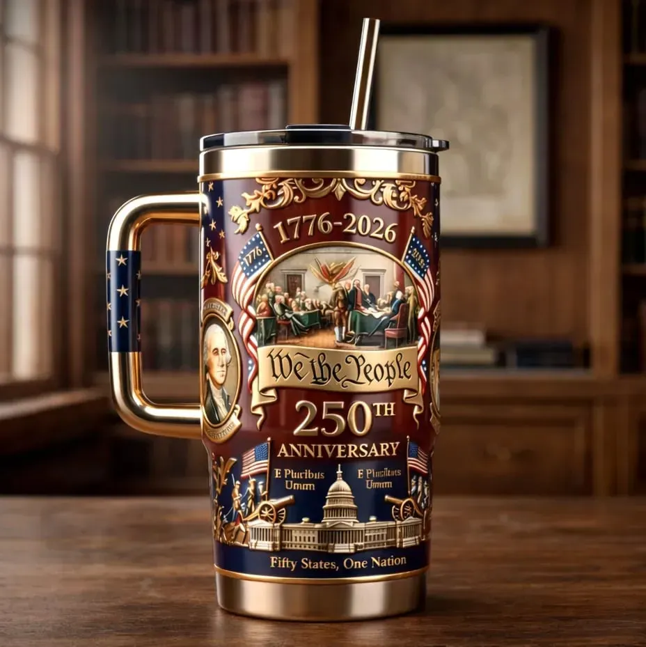 U.S. 250th Anniversary Commemorative Travel Tumbler (1776-2026)