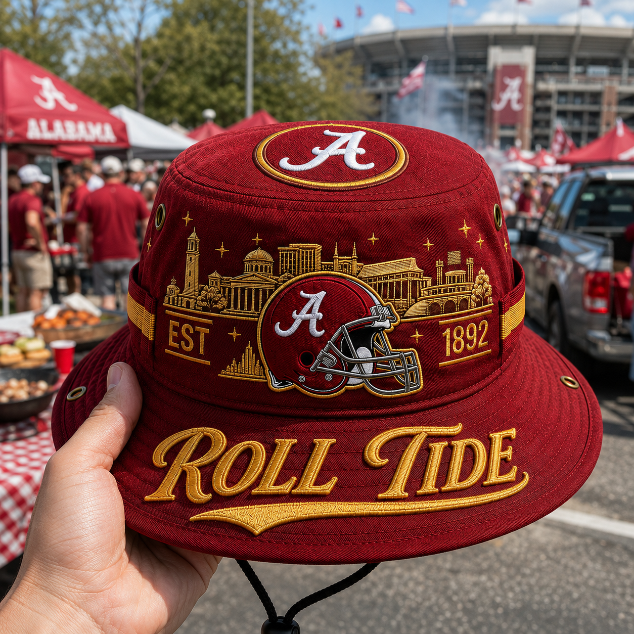 🔥🇺🇸 Last Day Promo: 49% OFF 🏈 ROLL TIDE Football Heritage Boonie Hat