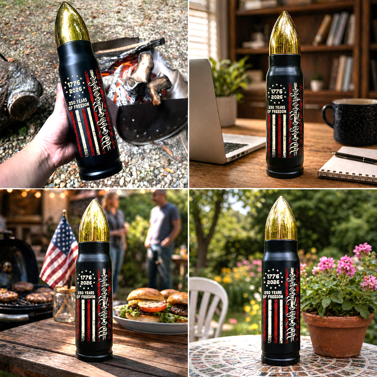 🔥 Last Day Promo: 70% OFF 🎉 - We The People Personalized Bullet Tumbler 🥤 – 250th Anniversary Patriotic Gift 🇺🇸🎖️
