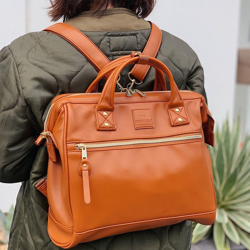 Multicolor Teacher Name Leather Backpack