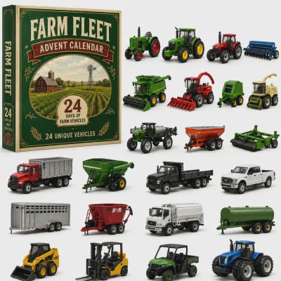 🚜Build the Fleet Collection 24-Day Vehicle Advent Calendar Series Christmas gifts
