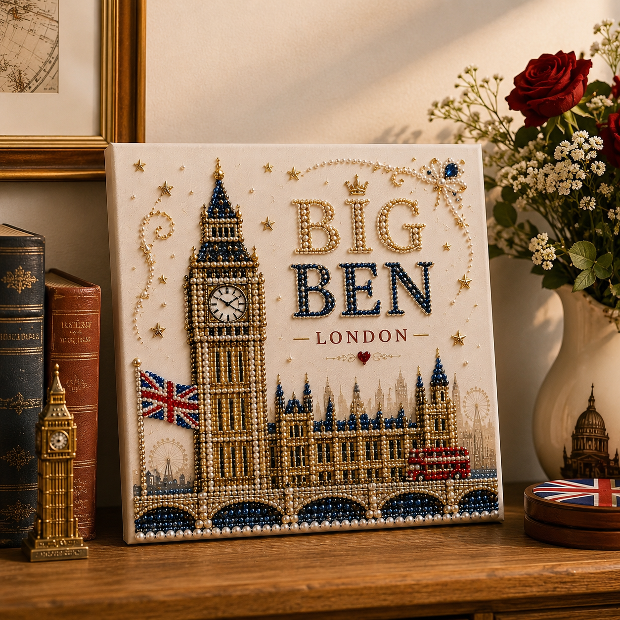 🇬🇧 British Landmarks Pearl Art DIY Kit