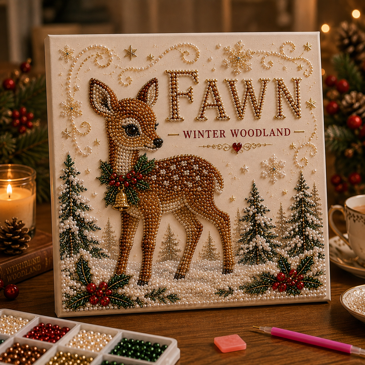 ❄️ Winter Woodland DIY Bead Art Kit