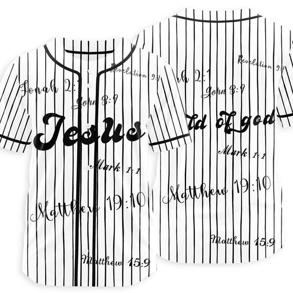 Book Of The Bible Christian Baseball Jersey