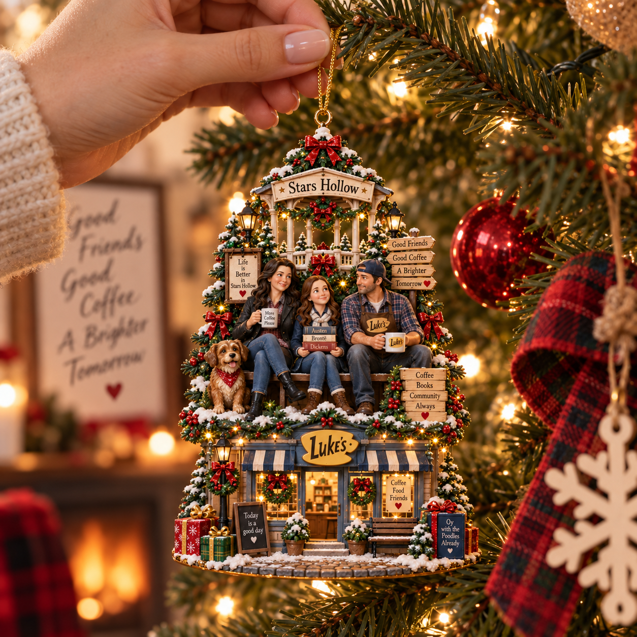 Gilmore Girls Stars Hollow Christmas Tree Ornament