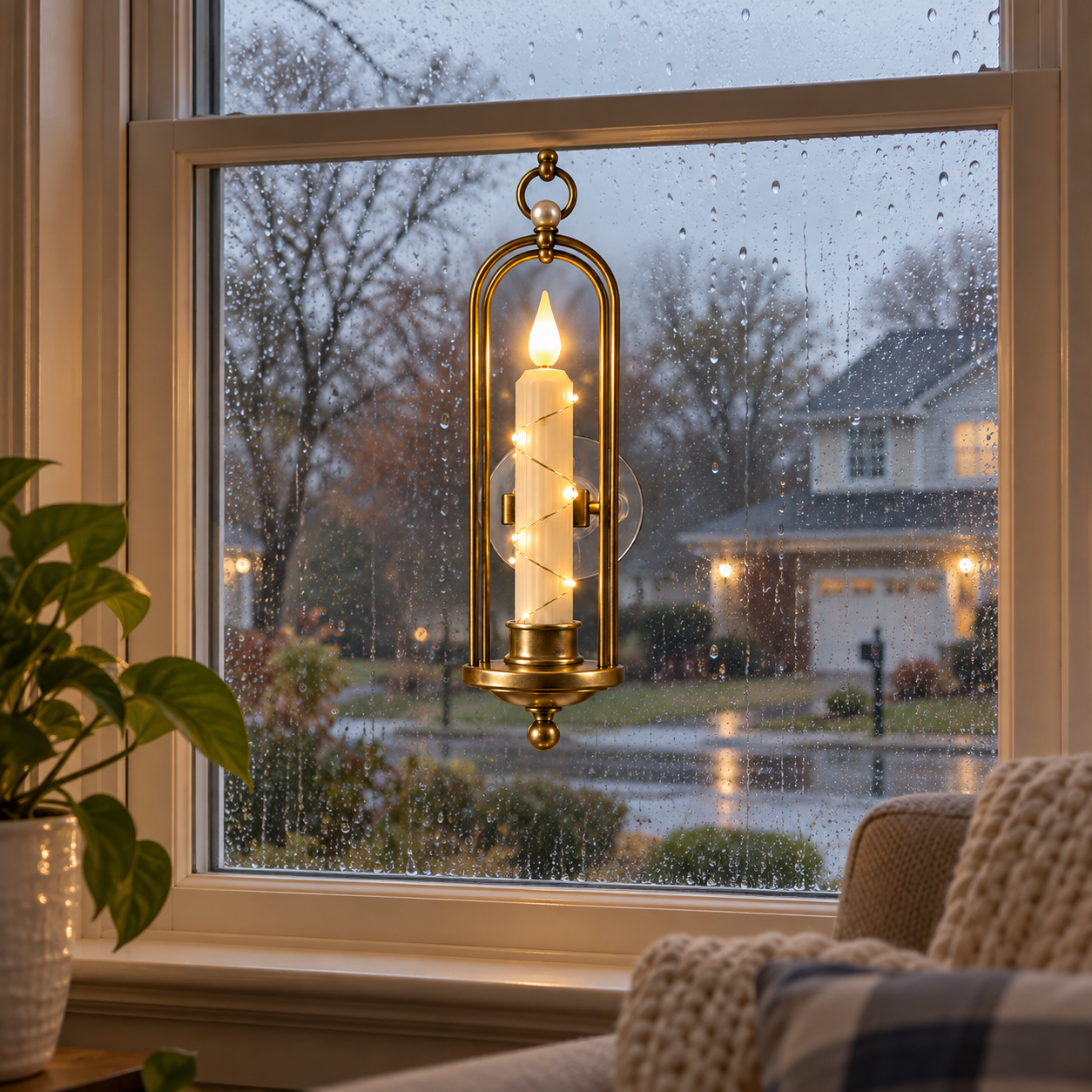 Vintage Window Candle Lights