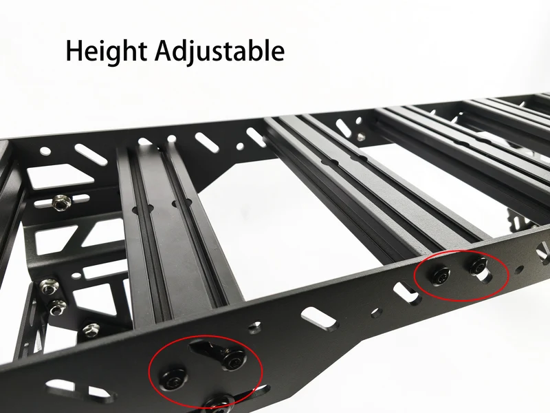 Spare Tire Cargo Rack – Adjustable Aluminum Storage Platform