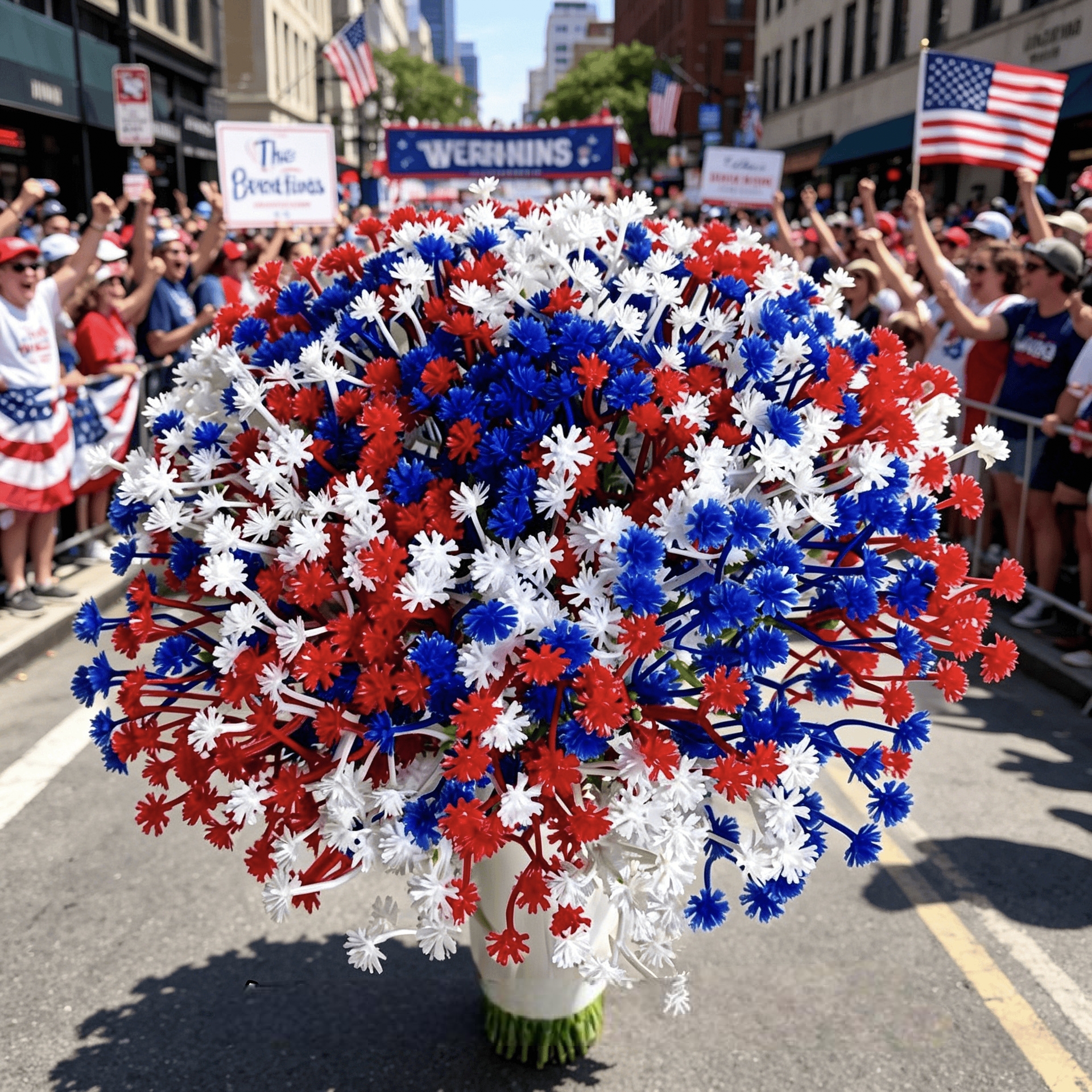 4th of July Hot Sale 60% Off Patriotic Red White Blue Artificial Flowers