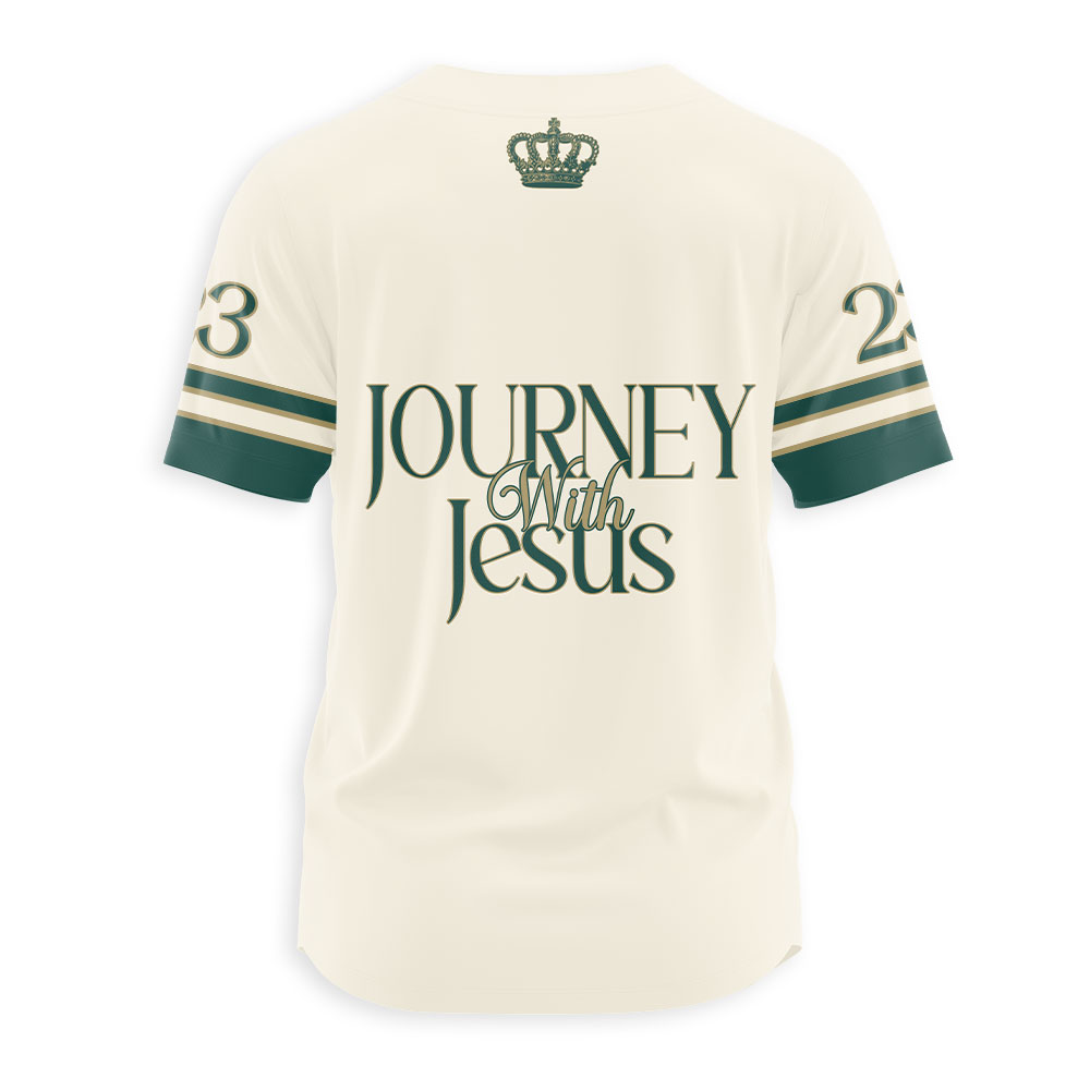 Journey With Jesus Christian Baseball Jersey