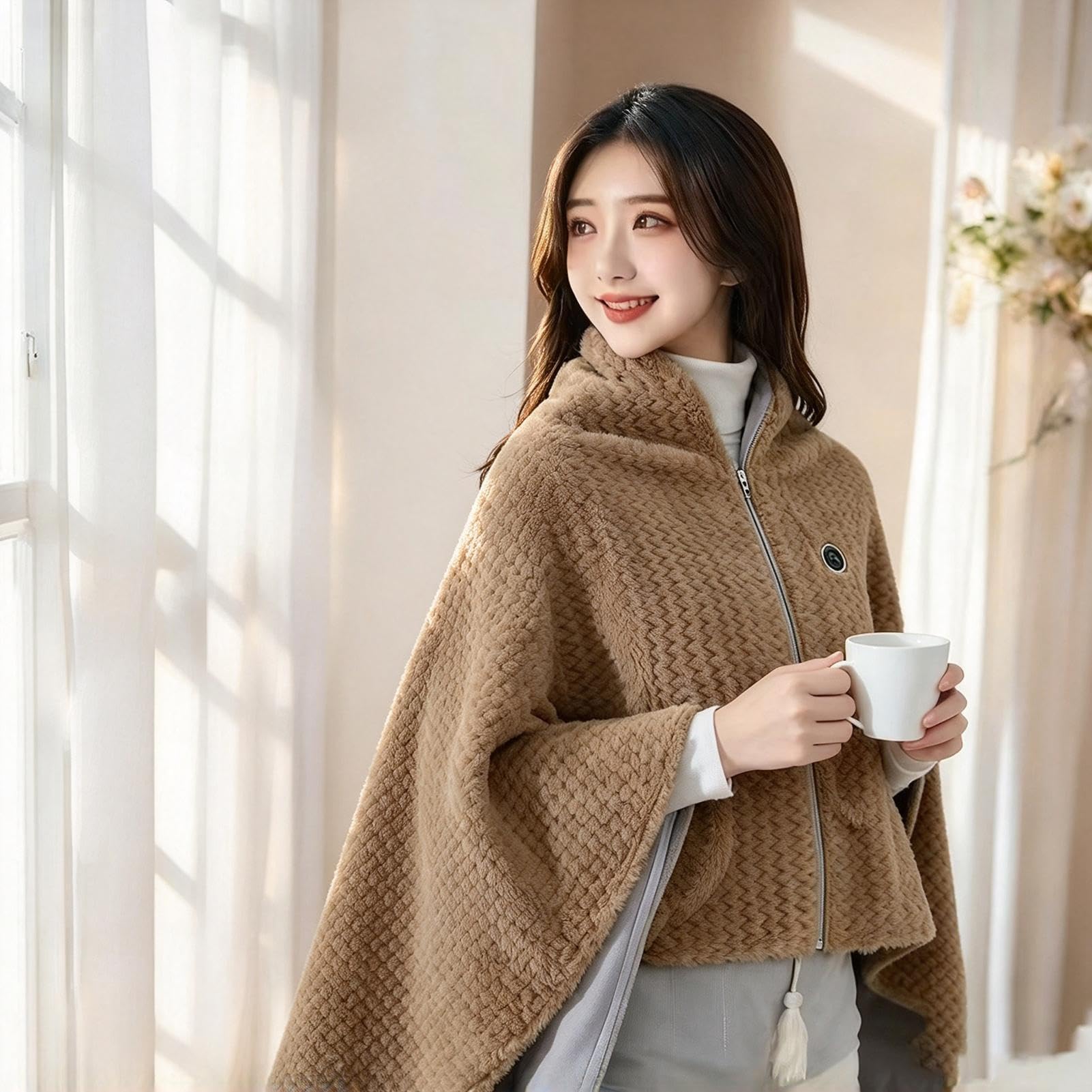 ❄️Christmas Sale 50% OFF🔥 Women’s Heated Shawl | Portable USB-Powered Warmth for Home, Work & Outdoors