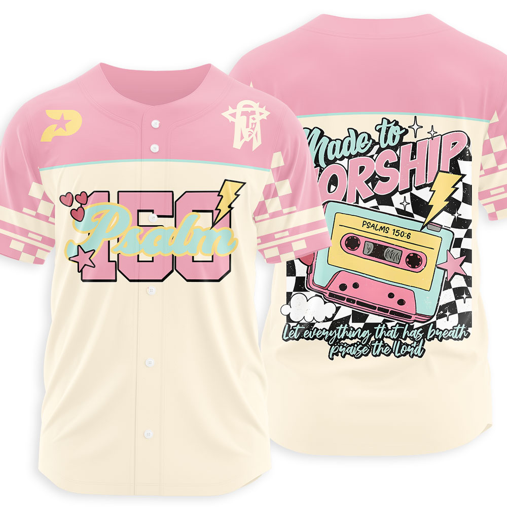 Made To Worship Christian Baseball Jersey