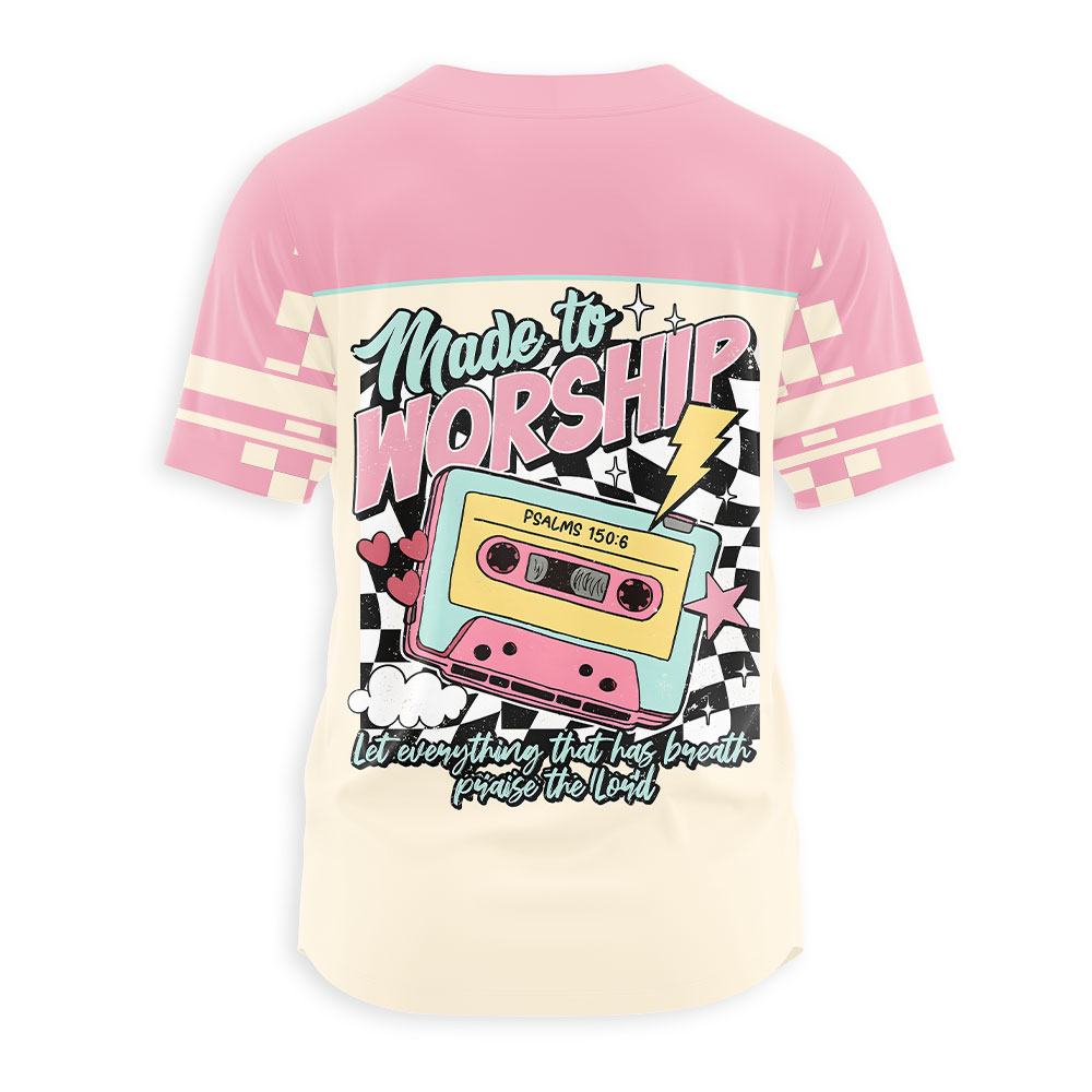 Made To Worship Christian Baseball Jersey