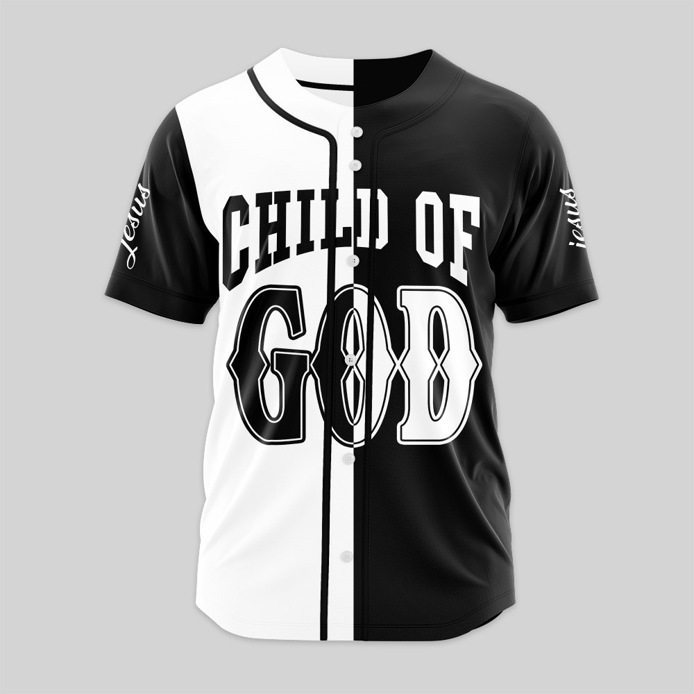 Personalized Child Of God Lion Christian Baseball Jersey