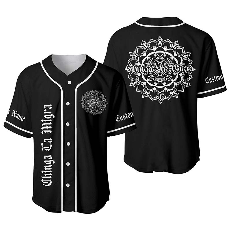 Personalized Chinga La Migra Teacher Baseball Jersey