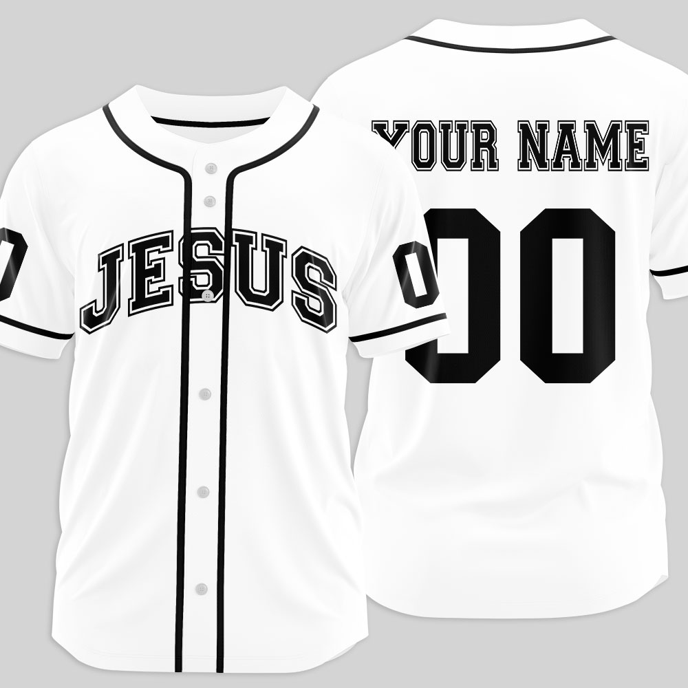 Personalized Jesus Christian Baseball Jersey