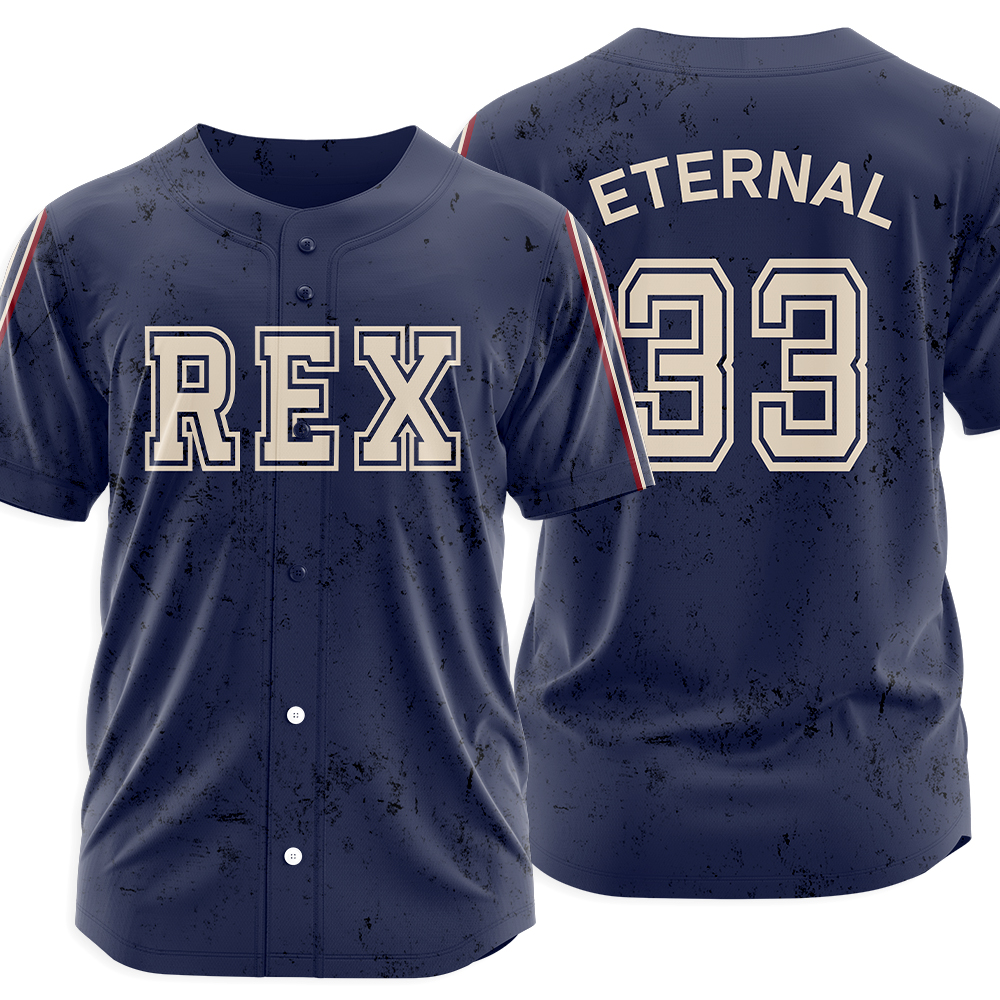 REX Enternal Christian Green Baseball Jersey