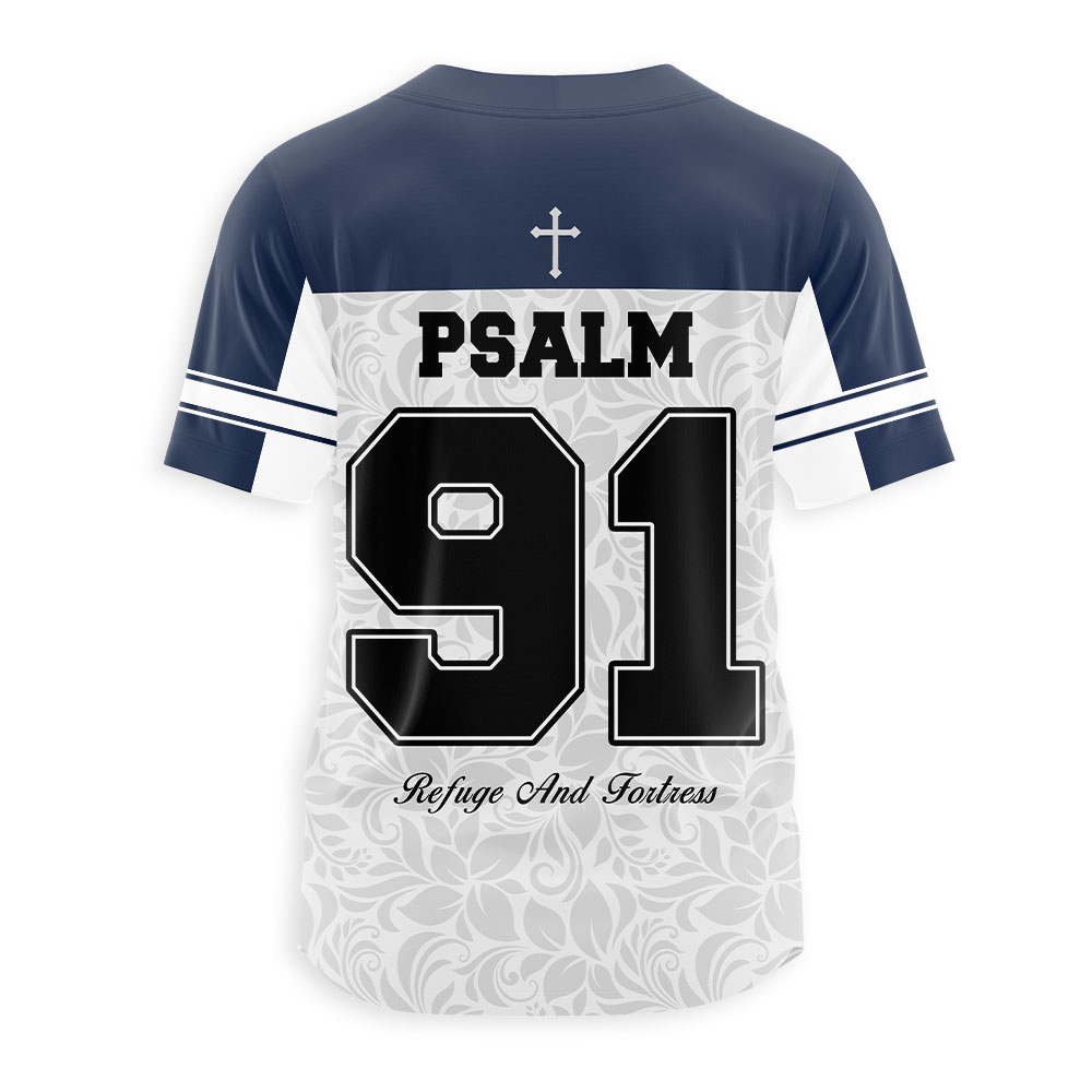 Refuge And Fortress Christian Baseball Jersey