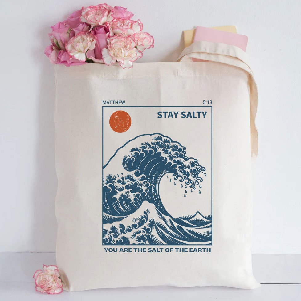 You Are The Salt Of The Earth Christian Canvas Tote Bag