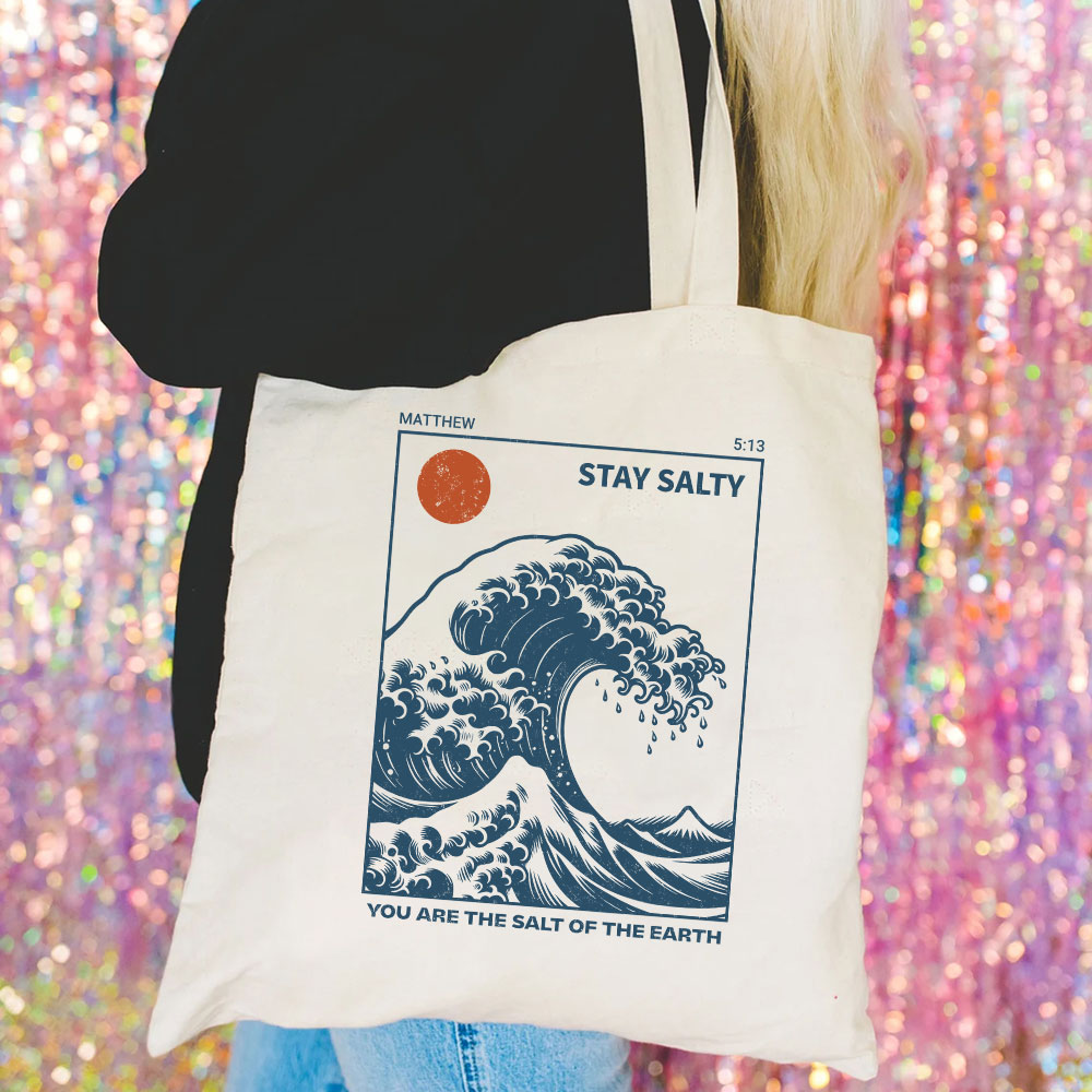 You Are The Salt Of The Earth Christian Canvas Tote Bag